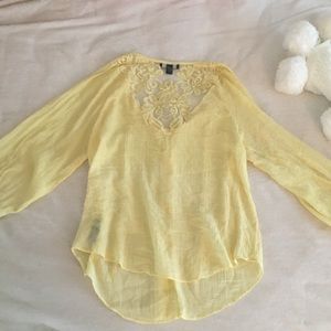 Lemon Lace Back Tunic